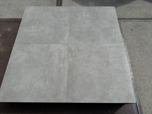 54,72 M2 Keramische Tegel Betonlook Grijs 60x60x3 Cm 