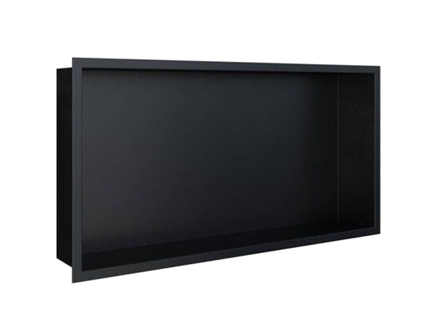 Alterna inbouwnis met flens 60x30x7cm Boston mat zwart