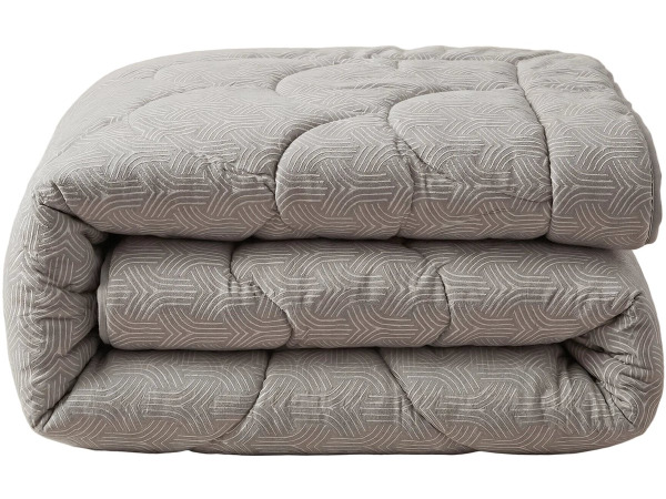 Special Flanel Dekbed - Taupe & Grijs 140x200cm