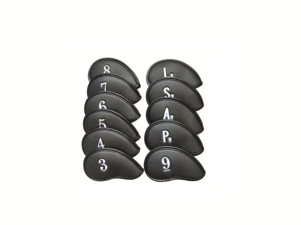 Luxe Set van 10 Golfclub Covers – Zwart