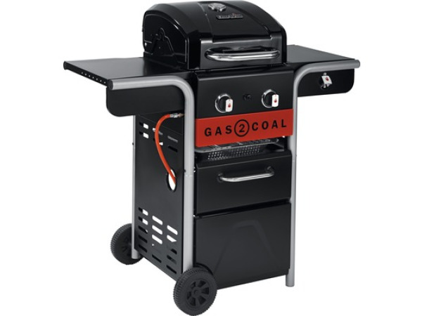 Char-Broil Gas2Coal 210 Hybrid Grill - 2 - Pits Gas &amp; Kool