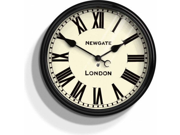 Newgate Battersby Wandklok Zwart 