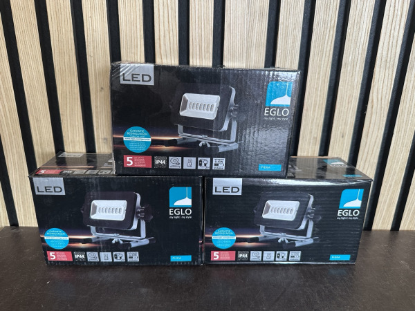 3x EGLO Piera LED Accu Werklamp 6,5W – Oplaadbaar – IP44