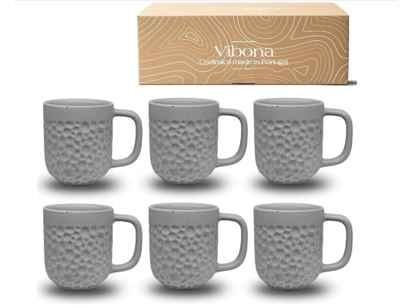 Koffiekopjes, set van 6 (380 ml) - Made in Portugal