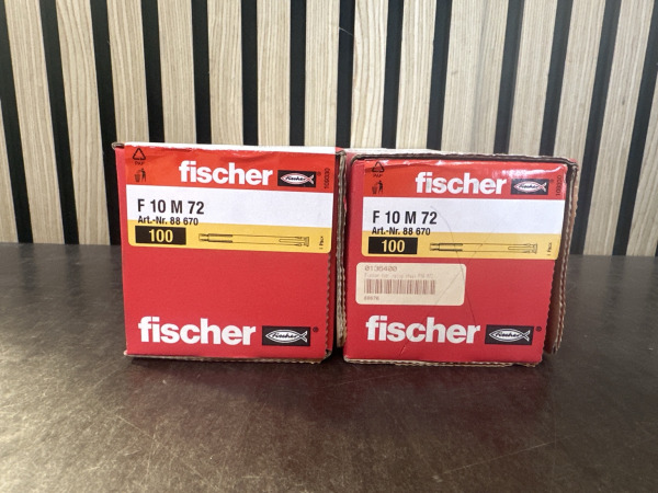 2 Dozen Fischer F 10 M 72 Bevestigingspluggen – 200 stuks
