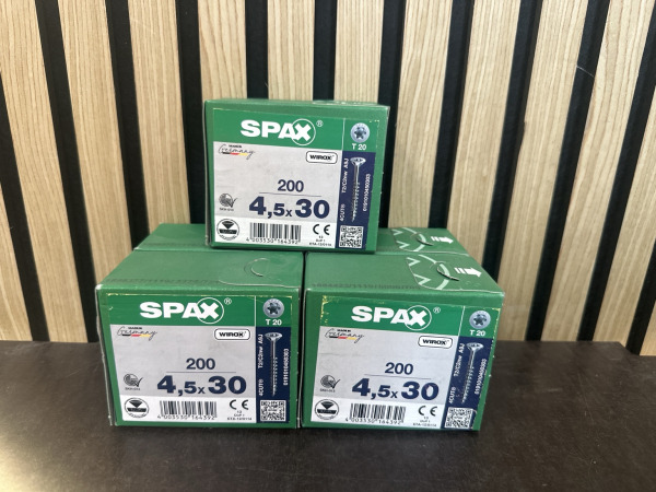 3 Dozen SPAX 4CUT Schroeven 4,5 x 30 mm – 600 stuks – T20