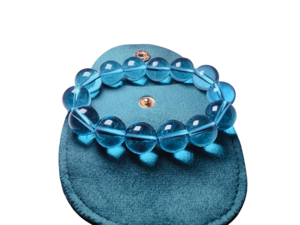 Aquamarijn-Blauwe Kralenarmband