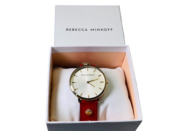 Rebecca Minkoff | Gold Tone & Red Leather