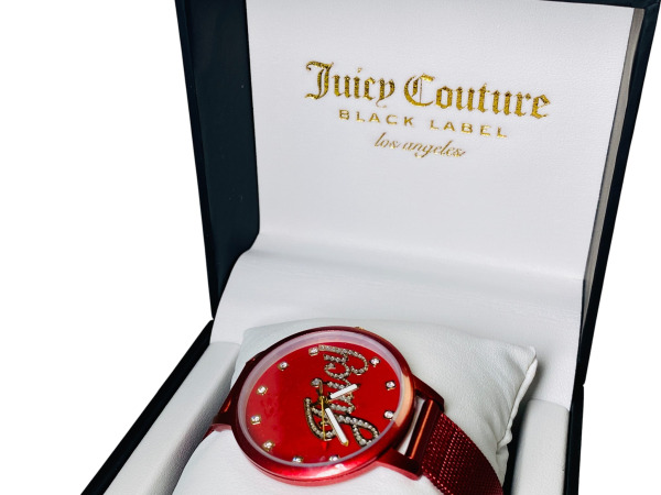 Juicy Couture Black Label | Bright Red & Crystals