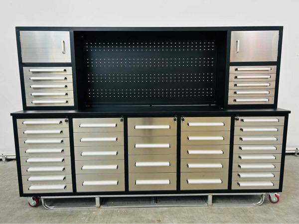 Garagewerkbank met 33 lades 285x67x190cm