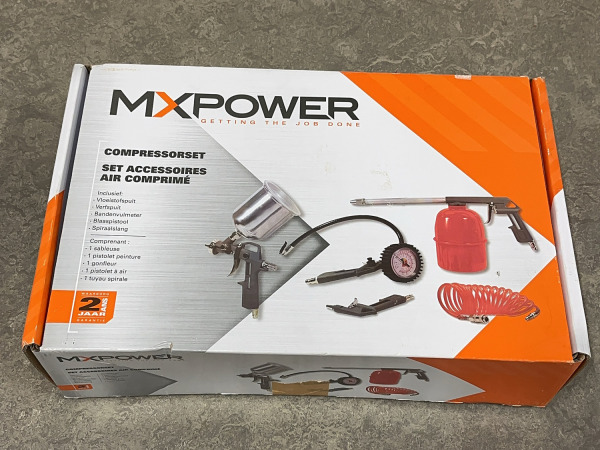 MXpower compressorset accessoires 1100 watt