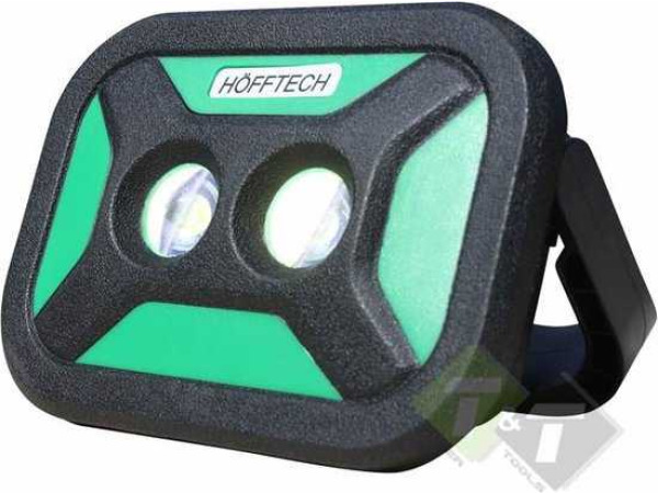 Hofftech Werklamp COB oplaadbaar LED + power bank