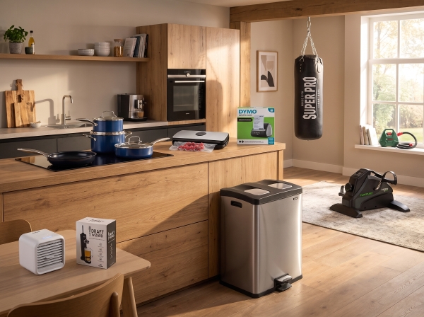 Nieuw & Retour: Brabantia, Tefal, BK, Leitmotiv, WOOOD, Karlsson, Koenic