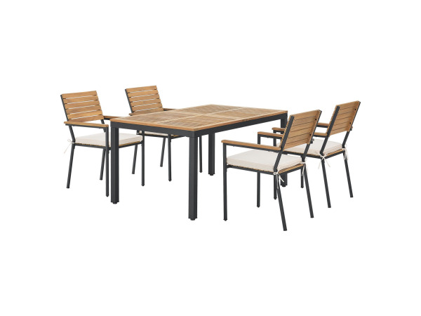 Juskys Tuinset / Eetset Rhodos - Acaciahout - 5-delig - Incl