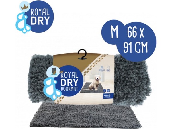 Royal Dry Doormat M Grey ROYA0024 66x91 cm