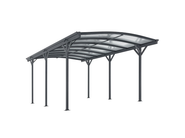 Terrasdak / Carport - Boogdak - 5 x 3 m - Donkergrijs