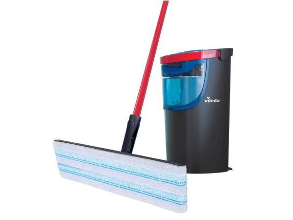 Vileda H2Pro Flatmop Dweilsysteem met Emmer en Steel 