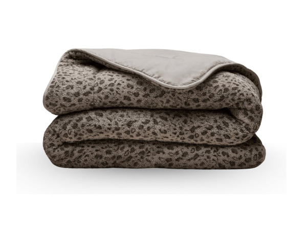 Teddybed Panter Taupe 140x200 Dekbedovertrek
