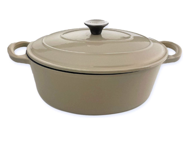 Le Bergier - Gietijzeren Braadpan - 4,3L - Ø36,5 CM Taupe