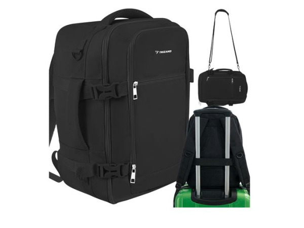 Trizand zwart 40x25x20cm wandelrugzak