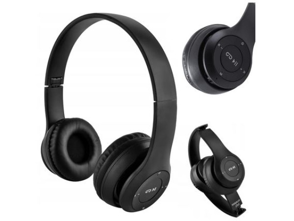 p47 Draadloze bluetooth hoofdtelefoon zwart