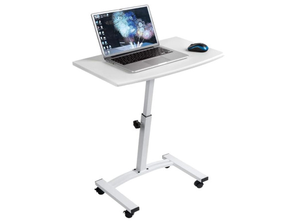 Tatkraft Salute Laptop Tafel, In Hoogte verstelbaar wit