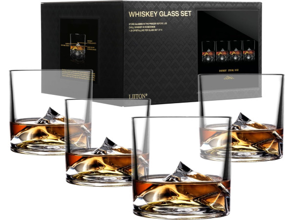 LIITON Everest Whiskyglazen, 4-delig