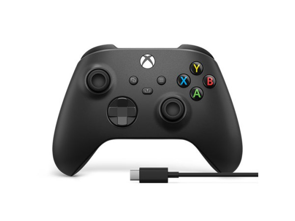 Xbox Draadloze Controller - Carbon Zwart + Kabel USB-C