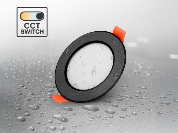100x 4.9W CCT 3 kleur Inbouwspot watredicht zwart