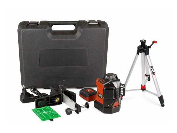 Levelfix cone/kruislijnlaser groen set met statief CCL460G