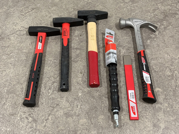 Solid slaggereedschap set 6-delig
