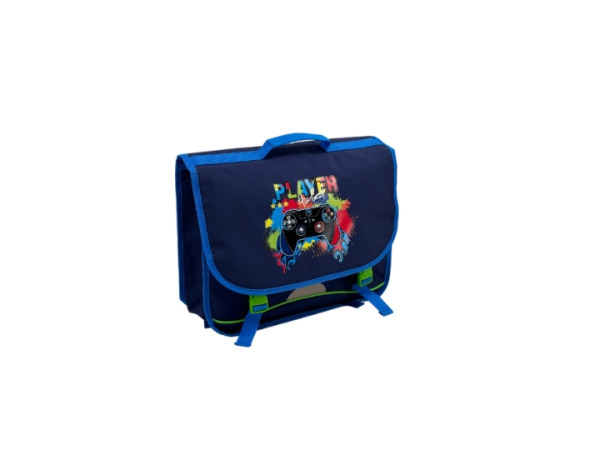 Boekentas 'Player' Blauw 38cm