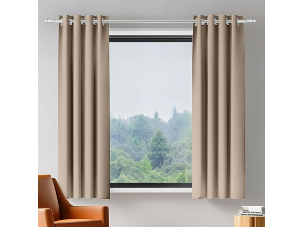 ORINOVA Beige Verduisterende Gordijne (140x183 cm)