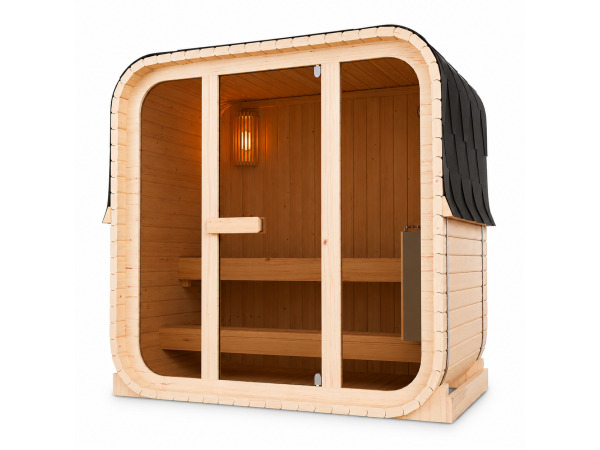 Cube buitensauna Fjora M voor 3 personen - 3,6 kW