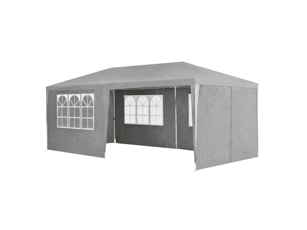Partytent met zijwanden - 3x6M - Donkergrijs 