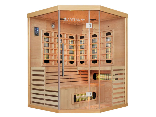 Infraroodcabine Kiruna - 150x150-200cm - Dubbele technologie