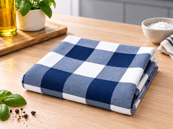 80x Keuken Theedoek - Navy - 100% katoen - 60x60cm