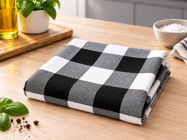 80x Keuken Theedoek - Zwart - 100% katoen bekijken