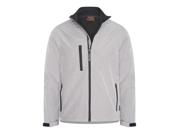 Cappuccino Italia Softshell Zip Jacket Grijs - XL