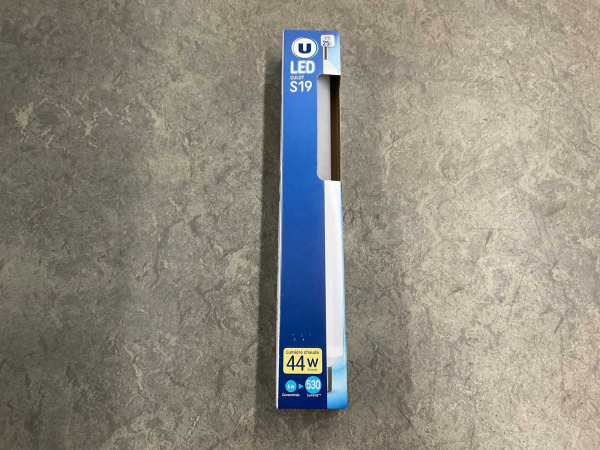 20x U-Led tube S19 6W warm licht 2700K
