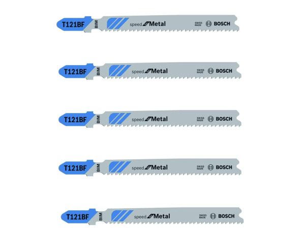 10x Bosch decoupeerzaagblad T121BF Speed for Metal