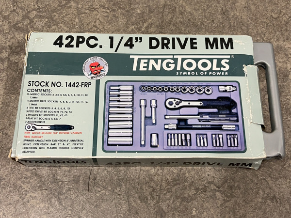 Teng Tools doppen- en bitset 1/4" 42-delig 1442-FRP