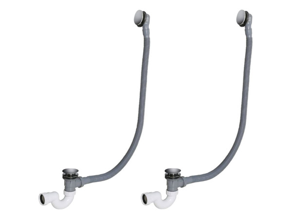 2x Beaux verlengde badwaste 90cm Lilas geborsteld