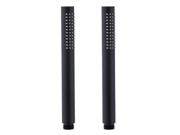 2x Beaux staafhanddouche 1 straalsoort Port mat zwart