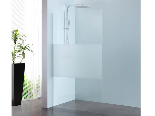 Alterna walk-in 90x200cm met decorstrook Free Mix chroom