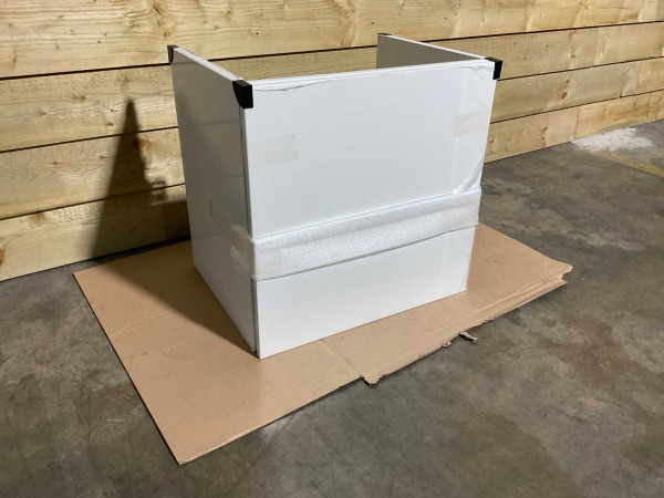 Detremmerie onderkast 2-lades 60x59cm Rocco mat wit