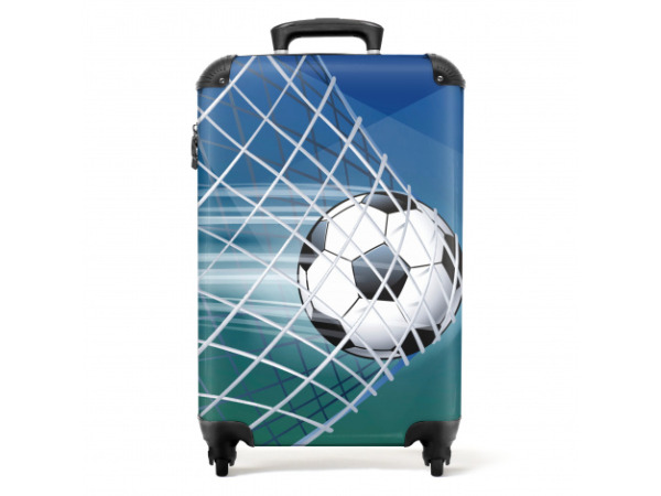 Koffer handbagage voetbal goal