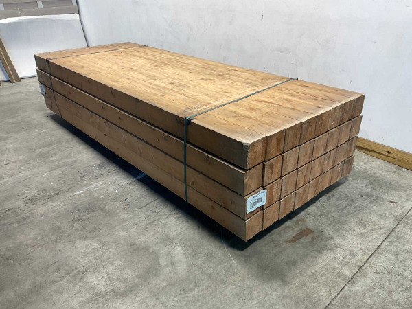 4x Redvision paal geschaafd verlijmd 400x14x14 cm