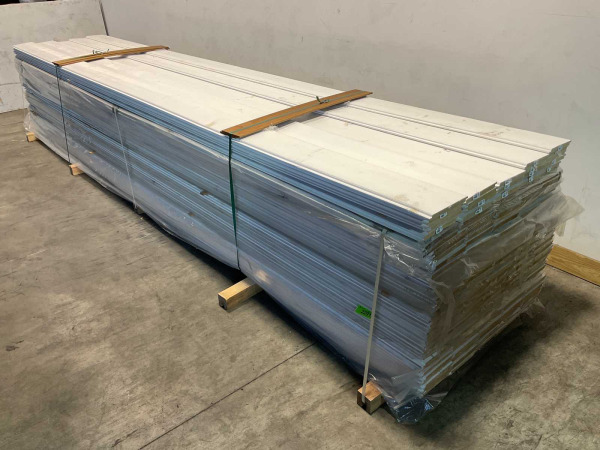 25x Vuren sponningplank wit gespoten 500x19,5x1,8cm