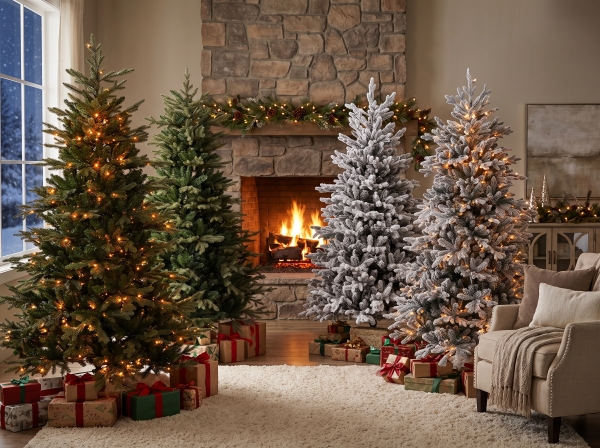 Verzendveiling Luxe kunstkerstbomen